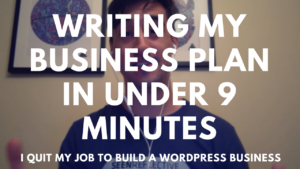 writing a business plan in under 9 minutes