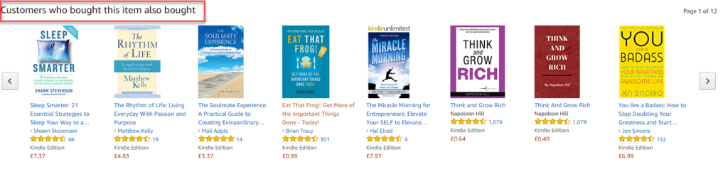 Kindle suggested books, miracle morning, authors