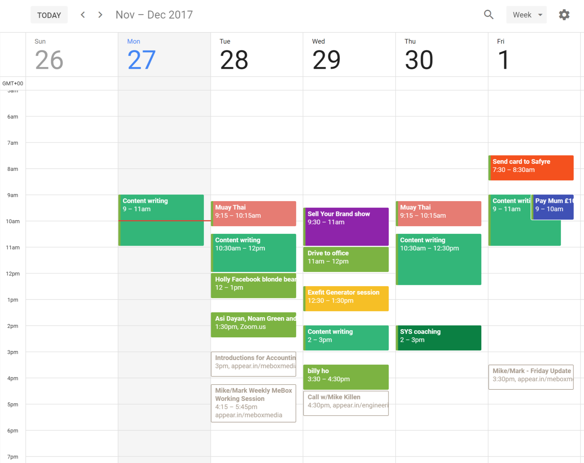 [SNEAK PEAK] Read my entire week’s schedule to see how I plan my weeks