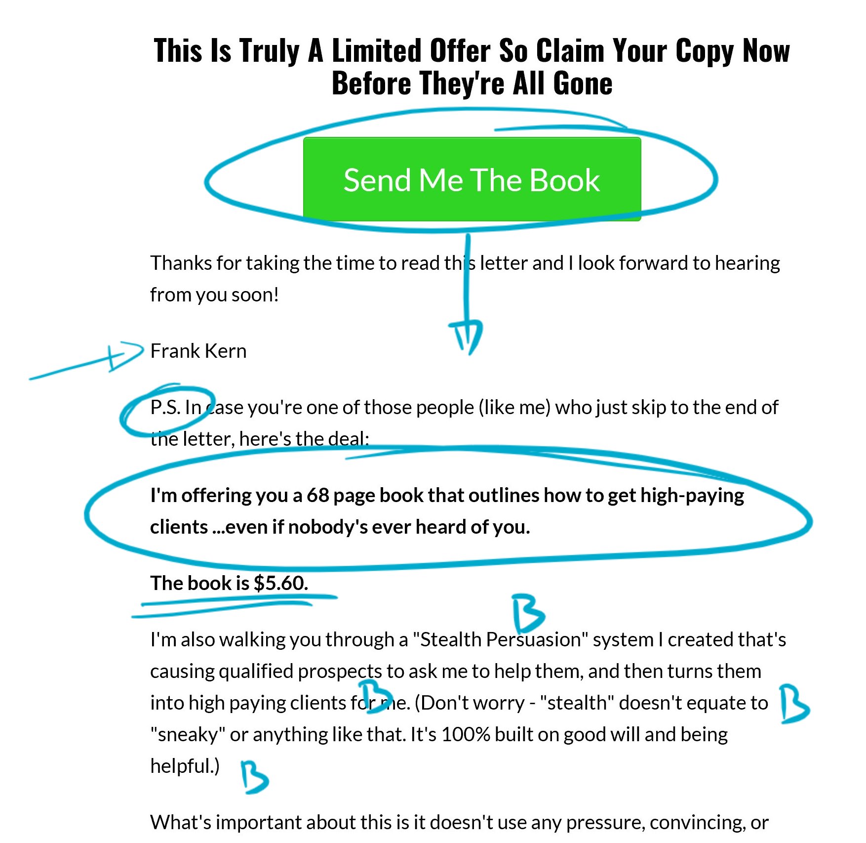 How To Copy A 1 Million Sales Letter From Frank Kern Sell Your